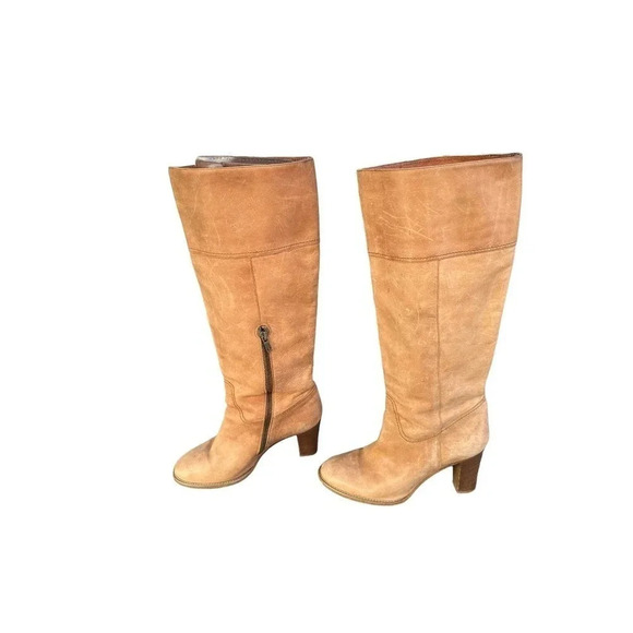 J.CREW Women's Round Toe Side Zipper Cuban Heel Knee High Riding Boot Size US 8 - Picture 6 of 6